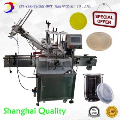 Deposit for Automatic dustproof lid Capping Machine,Round Tin can lid pressing