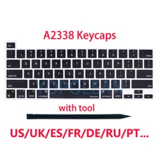 Laptop Keys Keycaps For Macbook Pro 13" Retina M1 A2338 Key Cap US UK ES FR 2020
