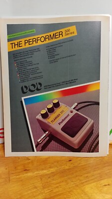 DOD PERFORMER EFFECTS PEDAL ORIGINAL GUITAR PRINT AD 11 X 8.5  .482