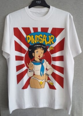 Dinosaur Jr Frank Kozik Anime White Short Sleeve Unisex T Dinosaur Jr Frank Kozik Anime White Short Sleeve Unisex T