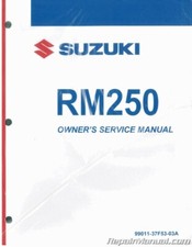 2004 Suzuki RM250 Motorcycle Service Manual
