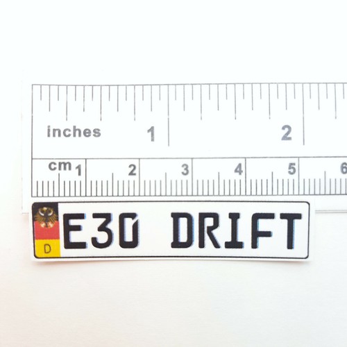 RC 1/10 License Plate Scale Sticker Decal Drift Car Onroad Body Licence Number - Picture 101 of 240