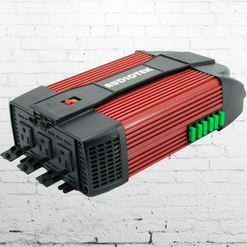 Audiotek 3000W Watt Power Inverter DC 12V AC 110V Car Converter USB port Charger - Image 2 of 4