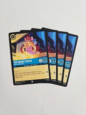 The Mouse Queen Ruler of Mousedom 153/204 Playset 4 cards - Reign of Jafar