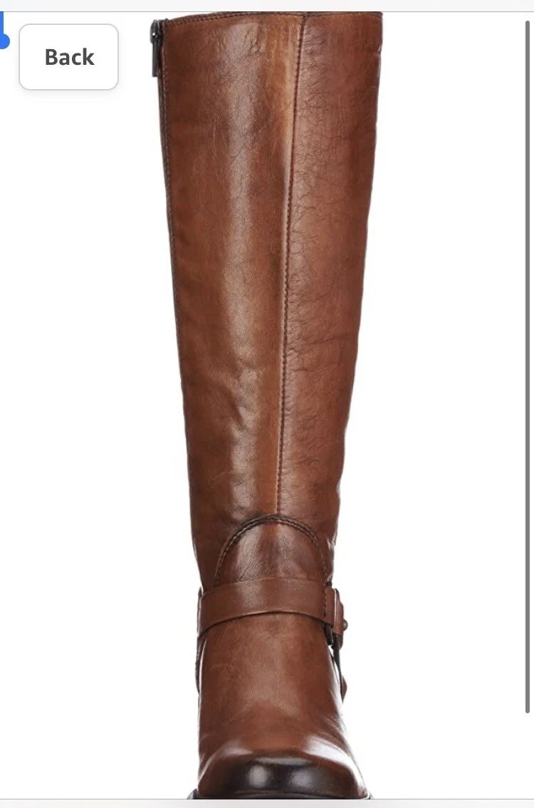 Clarks Mortimer Judy Womens UK Tan Brown Leather Long Boot 7.5 D 41.5