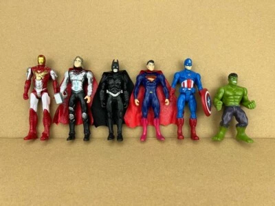 6pcs/set Marvel Avengers Super Hero Incredible Action Figure Toy Doll Collection