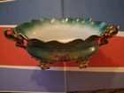 ANTIQUE VTG RARE OLD ROYAL VIENNA GERMANY PORCELAIN FOUR GOLD LEGS FOOTED BOWL — photo 3