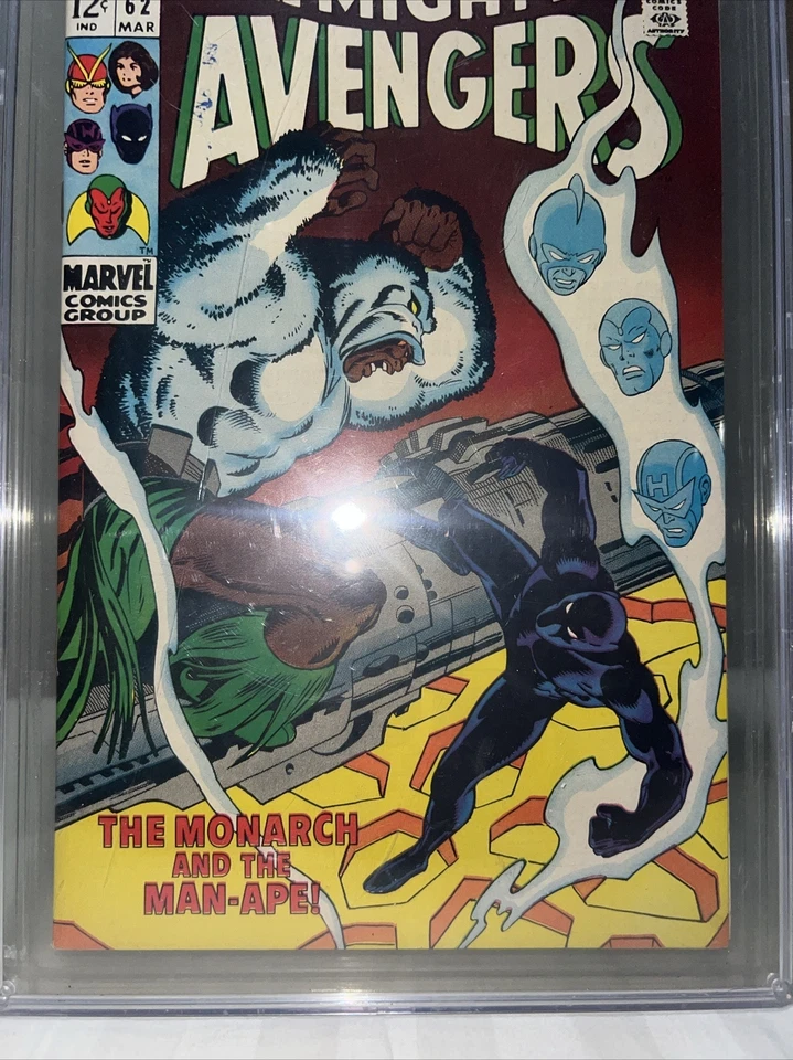Avengers #62 PGX 9.2  1st Appearance Man-Ape! Black Panther! Marvel 1969 - Image 2 of 4