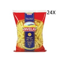 24X Divella Canneroni Rigati N°21 Hartweizengrieß Pasta Italienische Nudeln 500G