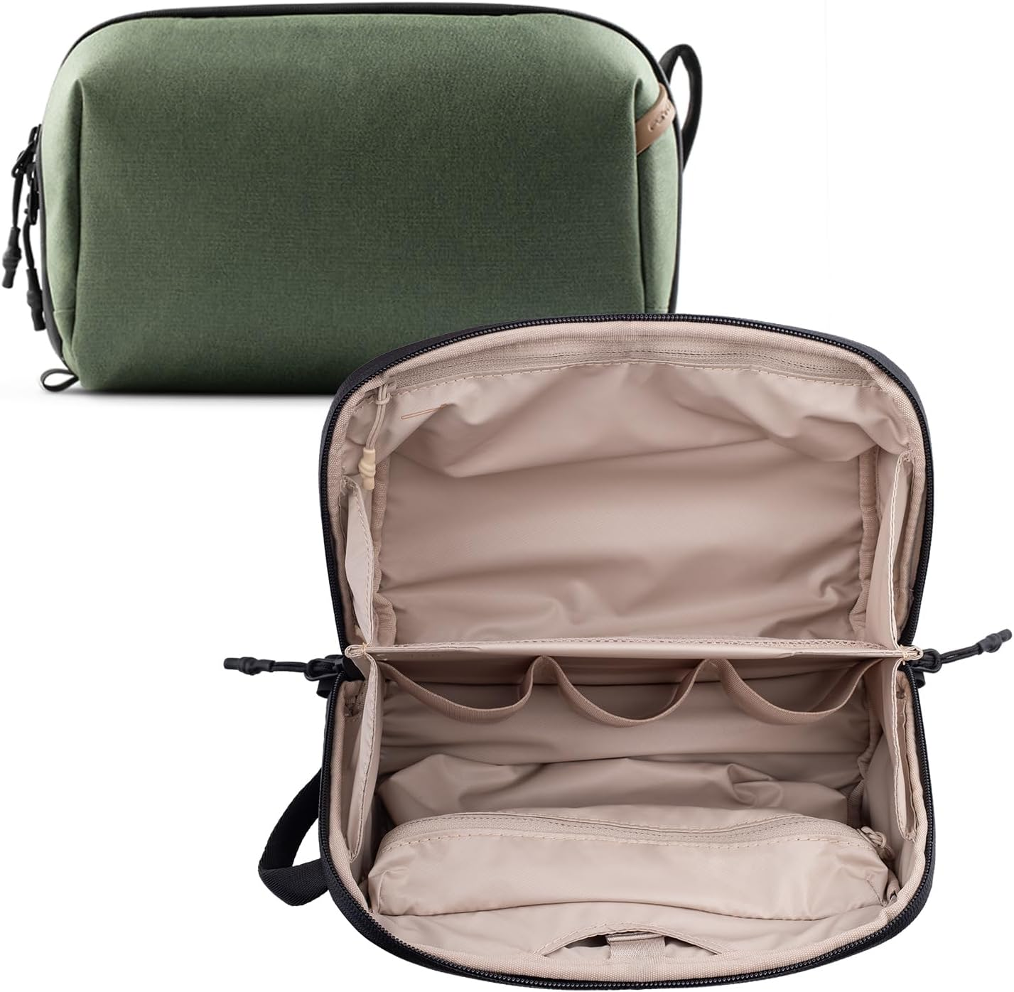 Hanging Waterproof Toiletry Bag for Men Women Compact Travel Dopp Kit