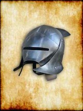 Medieval Blackened Uruk Hai LOTR Warrior Knight Helmet- Cosplay Armor- Larp Cost