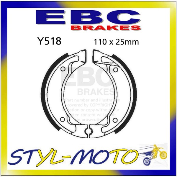 Y518 Rachen Hinten EBC Yamaha YE 50 Zest 1993-1995-image