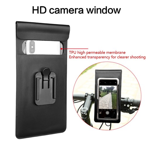 360° Motorbike Bike Bicycle Waterproof Phone Mount Case Holder For Mobile Phones - Picture 5 of 13