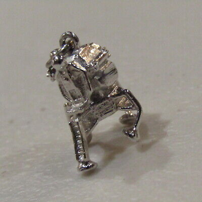 Astronaut Man on Moon landing outer space Charm Sterling Silver 925 Apollo 11 