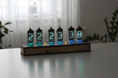 IV-17 VFD TUBE CLOCK WATCH NIXIE ERA | CUSTOM TEXT TEMPERATURE REMOTE CONTROL - Picture 16 of 45