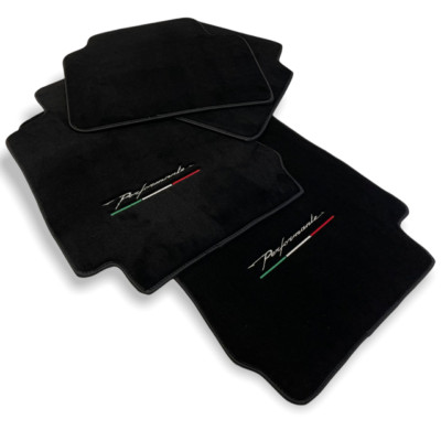 Floor Mats For Alfa Romeo Giulia 2015-2021 Perfomante Black Tailored Carpet