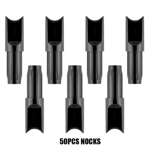 50pcs Archery Arrow Nocks OR Vanes ID6.2mm Half-moon for 15"/7.5" Bolts Hunting - Picture 13 of 20