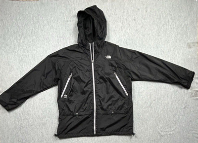 North Face Steep Tech Jacket Mens Extra Large Black Hooded Ripstop Lightweight