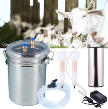2L Portable Electric Milking Machine Vacuum Pump For Farm Sheep Goat Milker