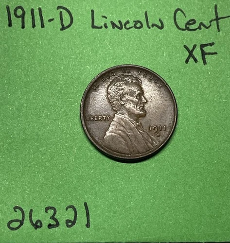 1911 D Lincoln Wheat Cent / Penny 1c Xf Extra Fine