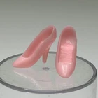 Vintage BARBIE ~ Pink  Pointy Closed Toe Shoe Pumps Hard Plastic Heels