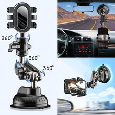 New Phone Holder Suction Cup Car Mount for Windshield Dashboard Home Office Desk