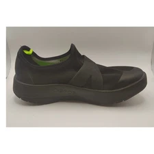 Oofos Oomg Fibre Low Slip On Black Men's Sz 8 EU41 Recovery Shoes