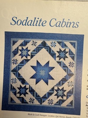 SODALITE CABINS Quilt patterns from Quiltmaker Magazine, 100x100'' piecing