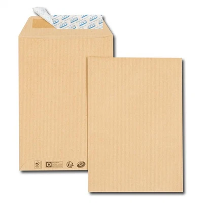 [552] GPV Paquet de 50 pochettes kraft brun C5 162x229 85 g/m² bande de prote... - Photo 1/2