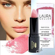 LAURA GELLER Prep Stick Lip Scrub Gentle Exfoliate & Conditioner* 4.5g $24 NIB