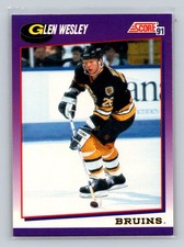 1991-92 Score American #273 Glen Wesley Boston Bruins