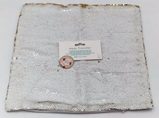 New We R Memory Keepers Heat Transfer Blank Sequin Pillow Case, White-Gold