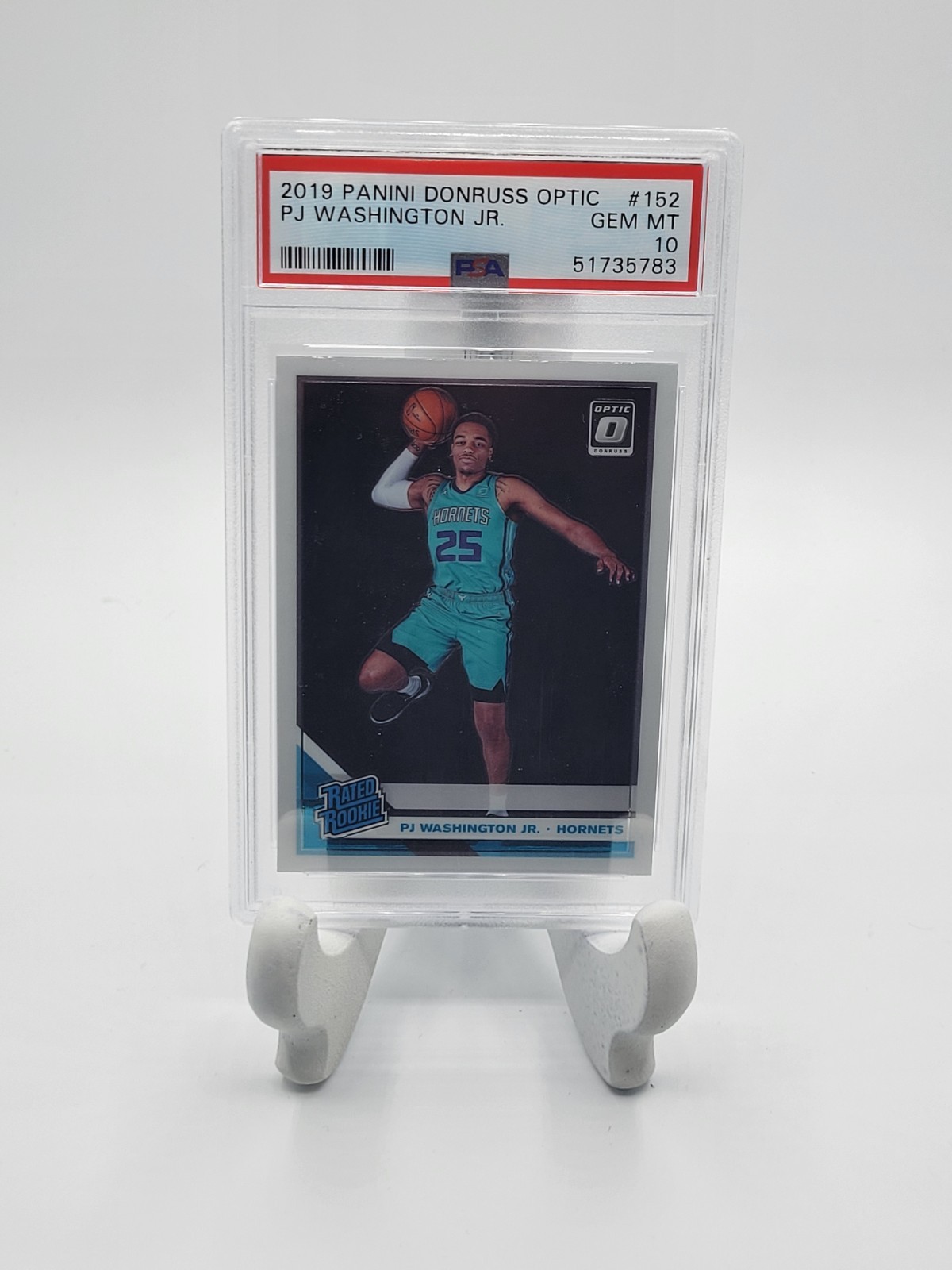 PJ Washington Jr. 2019 Donruss Optic #152 Rated Rookie RC - PSA 10 Gem Mint 