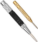 2-Pack 6" Automatic Center Punch, Adjustable Heavy-Duty Hole Punch Tool