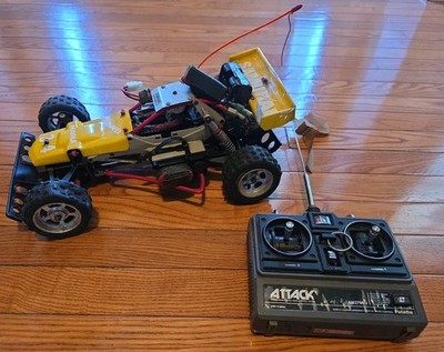 VINTAGE 1985 Marui Samurai 4WD RC Buggy w/ Futaba Attack Transmitter UNTESTED
