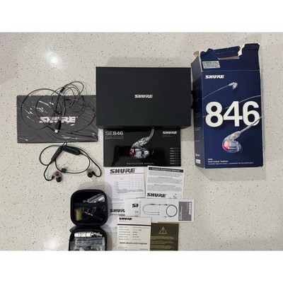 Shure SE846 IEM Earphones Clear Gen 1 With Bluetooth Adapter