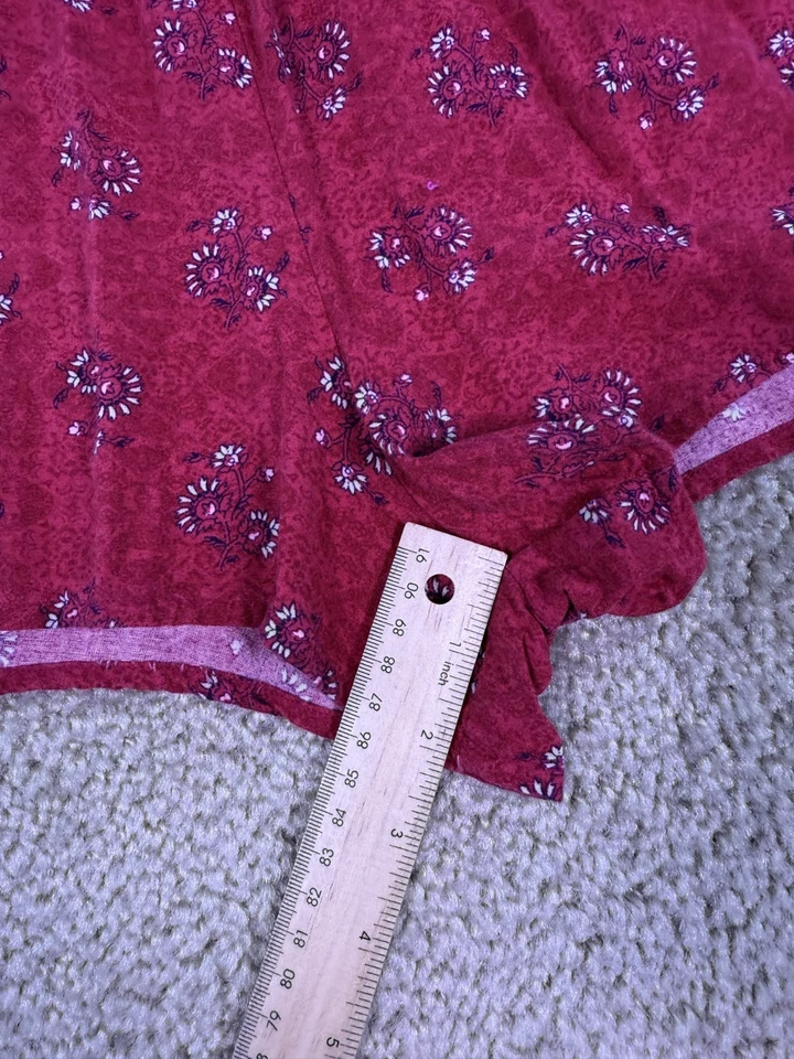 Romper Hollister Feminino Tamanho Médio Vermelho Floral Curto Elástico E779 - Imagem 4 de 4