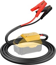 Jumper Cables with Adapter for Dewalt 20V Battery 3.3FT 8AWG Portable Battery