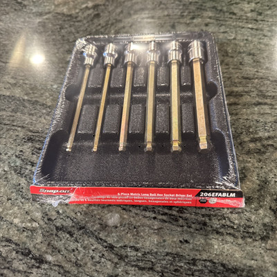 #ad #ad Snap on 206efablm 6 pc 3 8 drive 4 810mm long ball hex driver set sealed $199.45