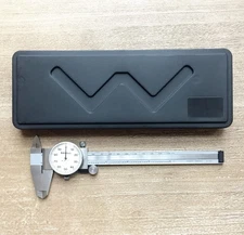 Mitutoyo Dial Caliper 6" Calibrated 505-637 .001" 6” With Case - Made In JAPAN