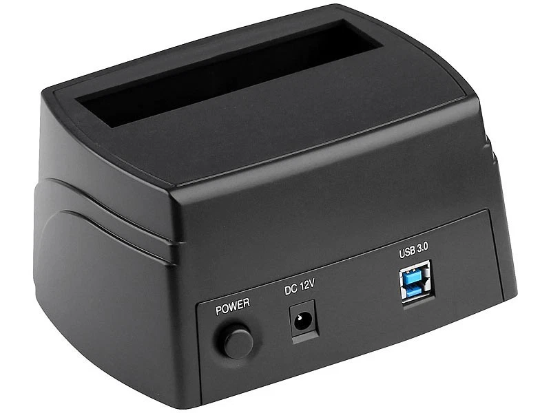 Xystec USB 3.0 Dockingstation für 2,5" & 3,5" SATA HDD/SSD, Festplattenlesegerät - Bild 3 von 4