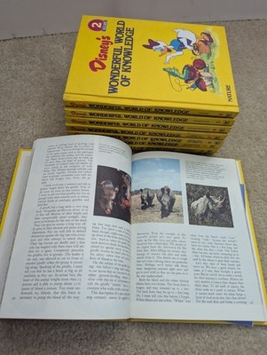Vtg~85/6~ Grolier Disney s Wonderful World of Knowledge Books # 1-8 and 10