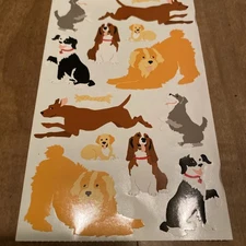 Mrs. Grossman's Giant Stickers - Neighborhood Dogs - Puppies - Puppy - 2 Strips