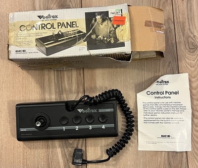 Vectrex Arcade System GCE Control Panel Joystick Controller w/ Box Manual Tested