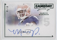 2014 Press Pass Gameday Gallery Green 1/10 Marcus Roberson #GG-MR Auto 0b2