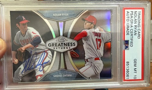 2019 TOPPS NOLAN RYAN / SHOHEI OHTANI AUTO PSA/DNA PSA 10