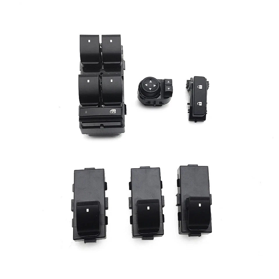 Power Window Switch Button Sets For 2007-2013 Chevy Silverado 1500 2500HD 3500HD — 第 3/4 张图片