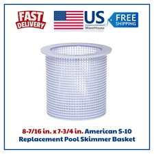 8-7/16 in. x 7-3/4 in. American S-10 Replacement Pool Skimmer Basket