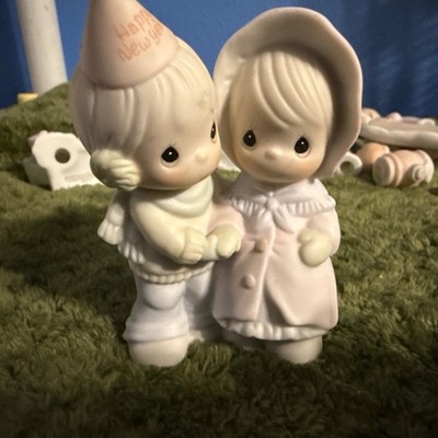 1994 Precious Moments Figurine 529818 Sugar Town Leon and Evelyn Pregnant