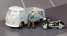 Schuco Piccolo Volkswagen T1 Pickup Bmw Motorcycle Boxer Motorrad Service